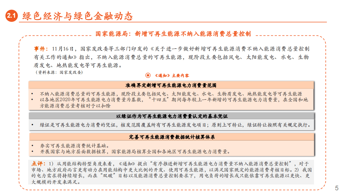 绿色能源与前瞻性产业周报2022年第38期总第47期：新增可再生能源不纳入能源消费总量控制 第5页