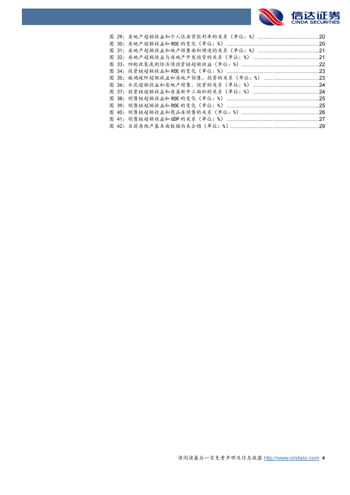 信达证券：四轮地产链超额收益行情中的板块配置 第4页