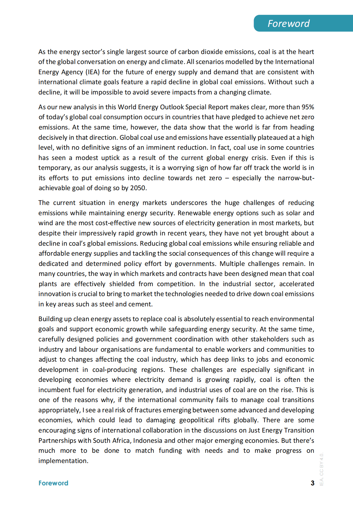 国际能源署：世界能源展望特别报告&mdash;&mdash;净零转型中的煤炭【英文版】 第3页