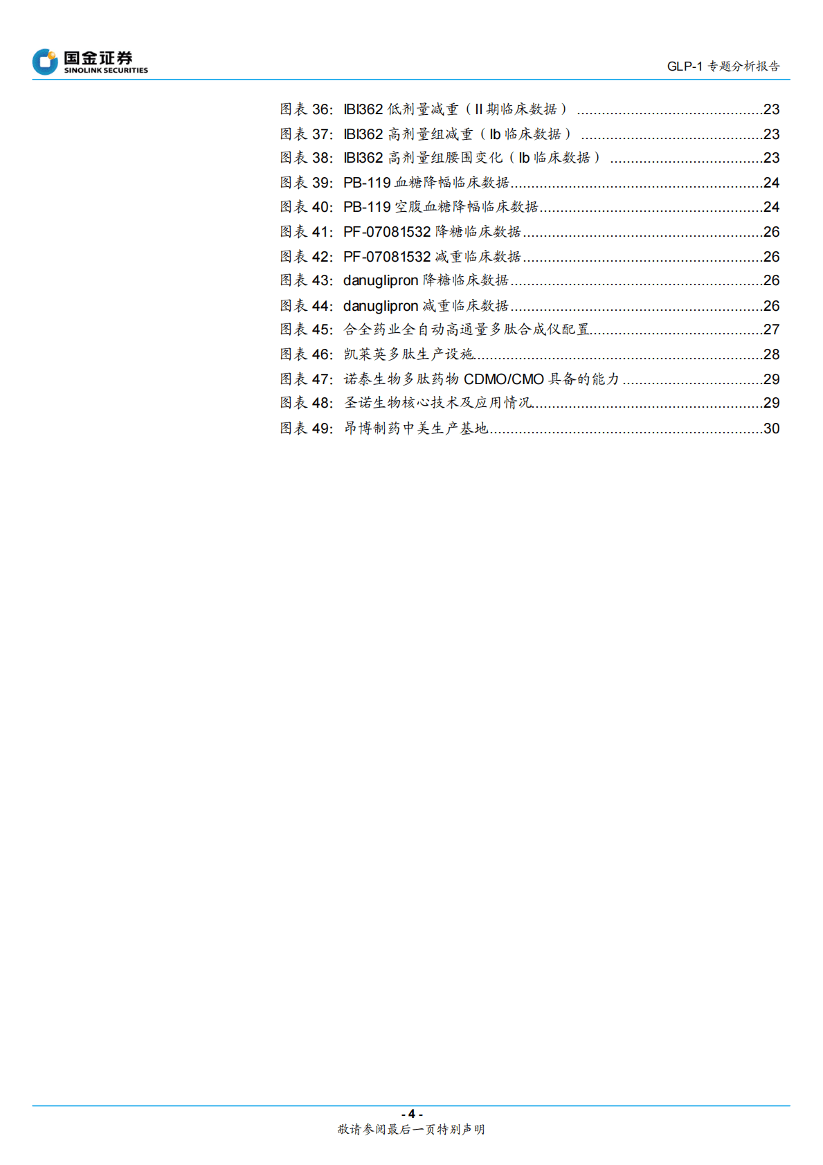 GLP-1专题分析报告：从强效降糖药到神奇减肥药：GLP-1风云再起 第4页