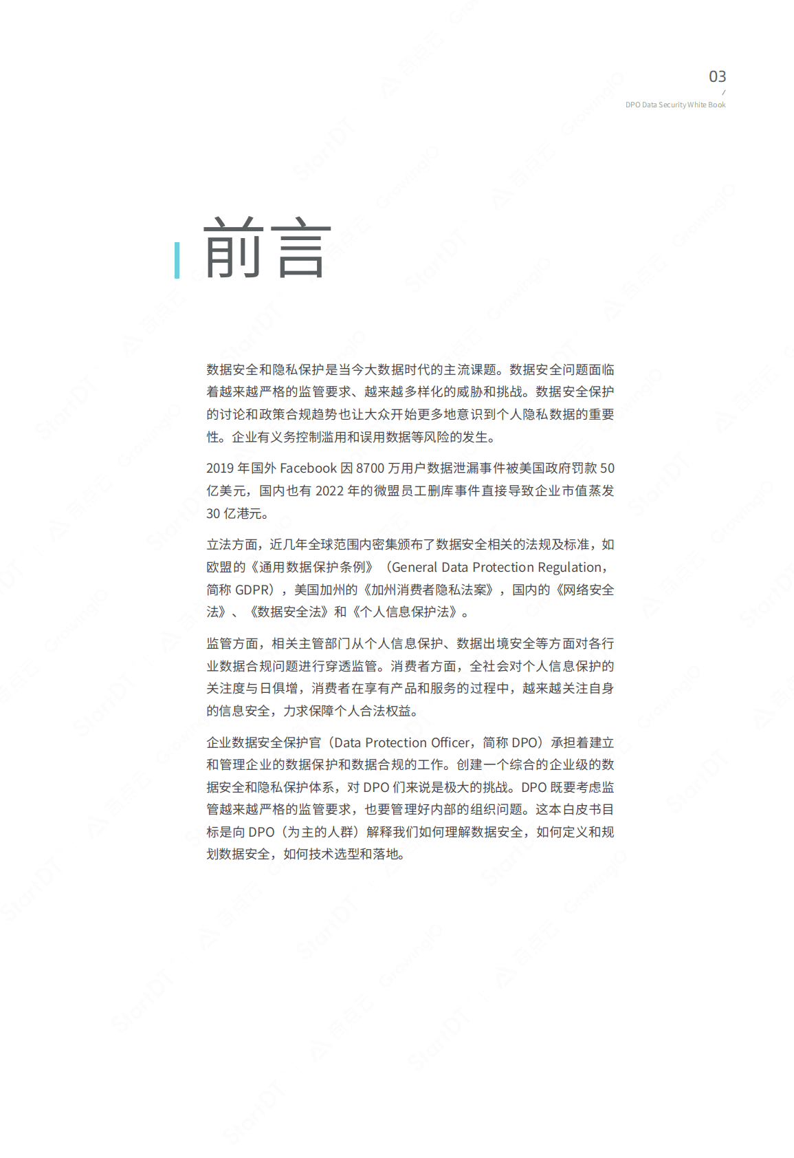 StartDT：DPO数据安全白皮书 第5页
