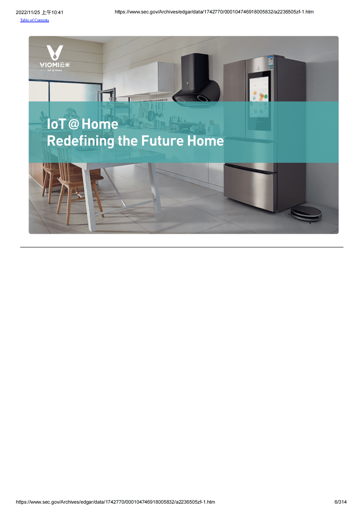 云米Viomi（代码VIoT）美股IPO上市招股说明书：雷军小米旗下公司，小米持股近四成【英文版】 第6页