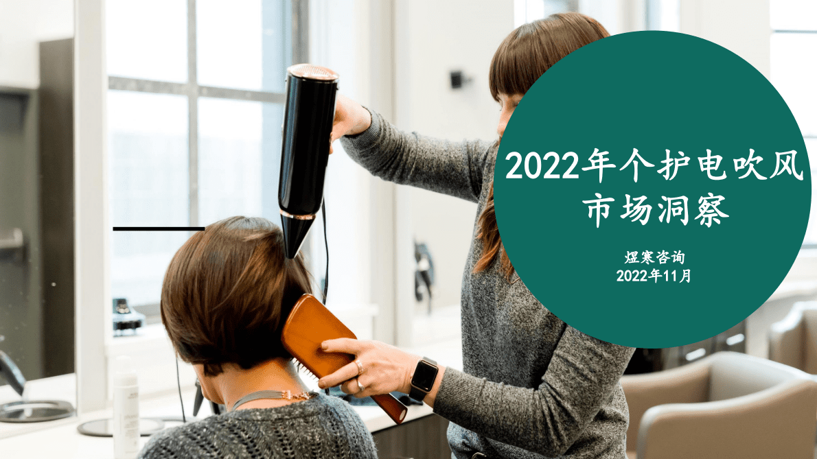 煜寒咨询：个护小家电吹风机市场洞察2022 第1页