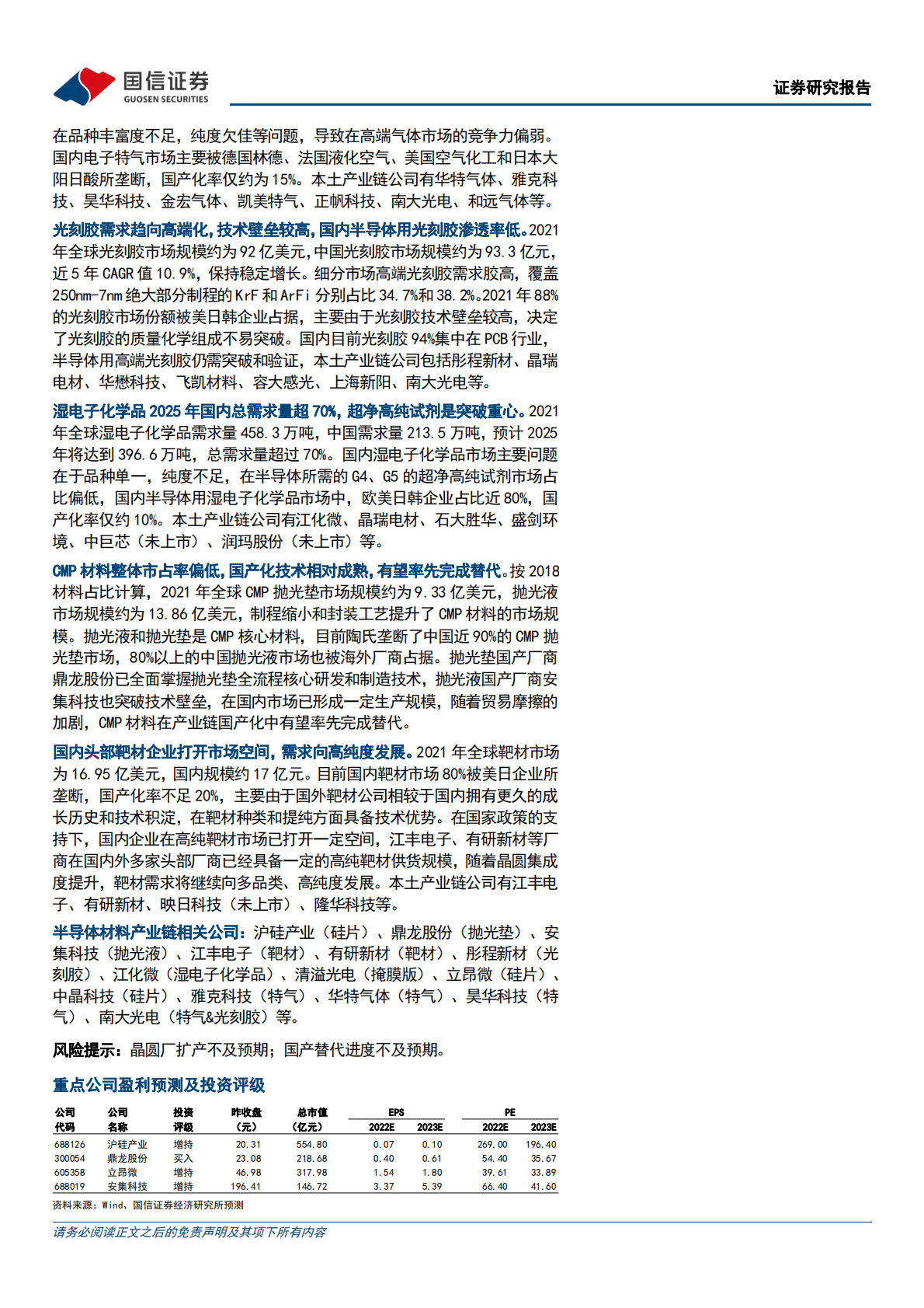 半导体材料深度报告：借力国产替代东风，国内半导体材料加速进阶 第2页