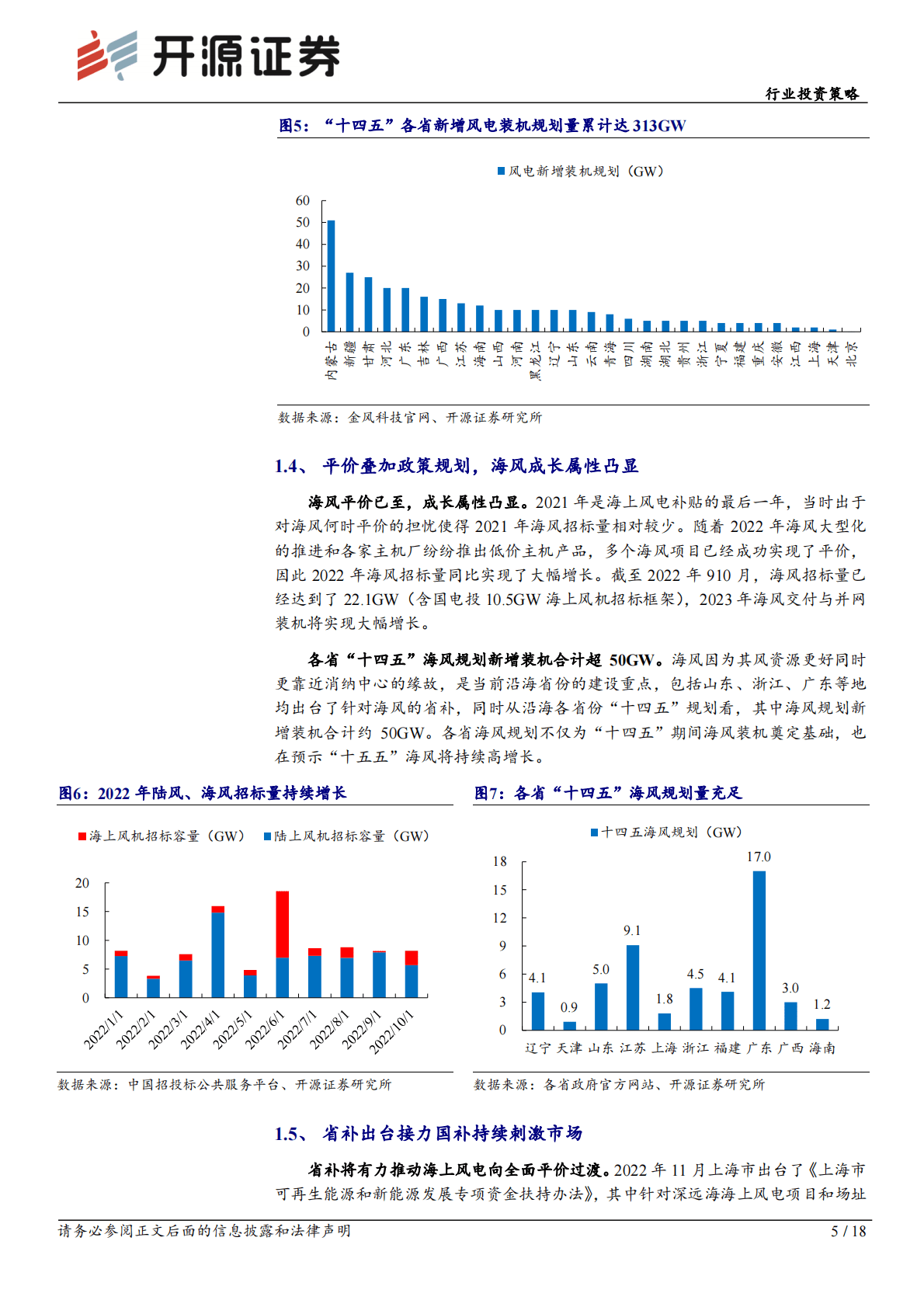 风电行业2023年度投资策略：风电交付大年，寻找产业链优质环节 第5页
