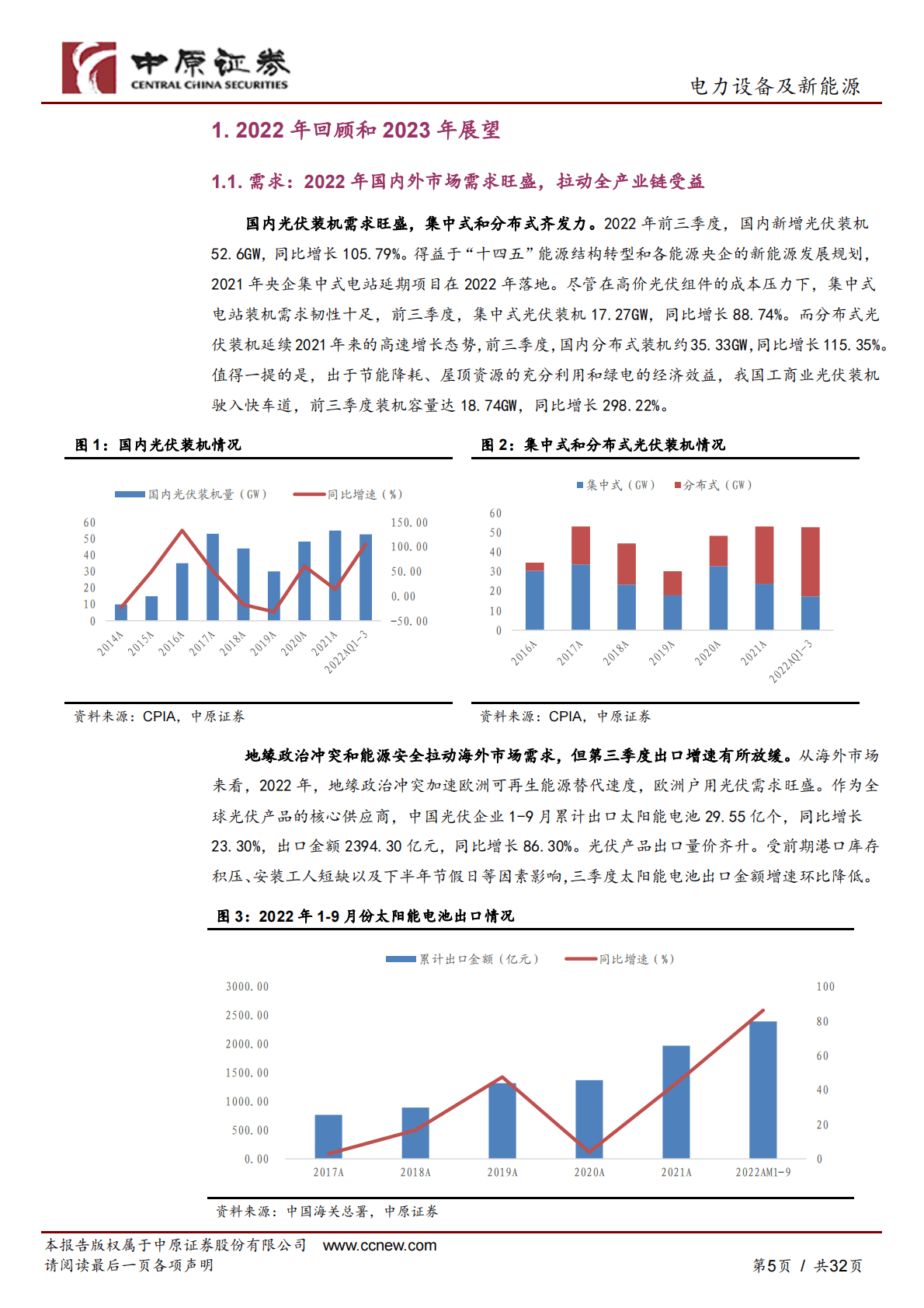 光伏行业2023年度策略：成本拐点，把握盈利变化和新电池技术变革两条主线 第5页
