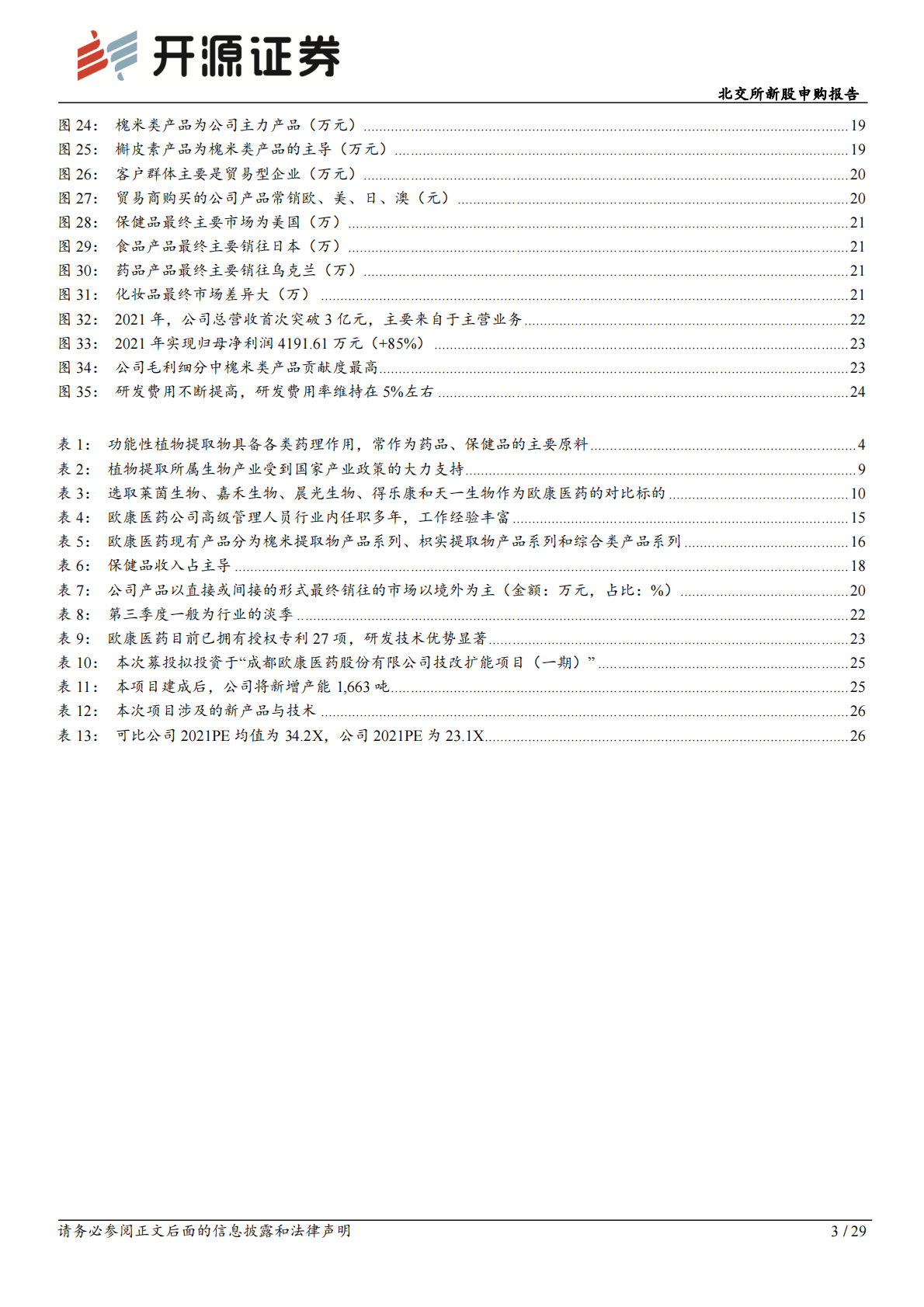 欧康医药-北交所新股申购报告：欧康医药：天然黄酮提取&ldquo;小巨人&rdquo;，推进中草药融入主流市场 第3页
