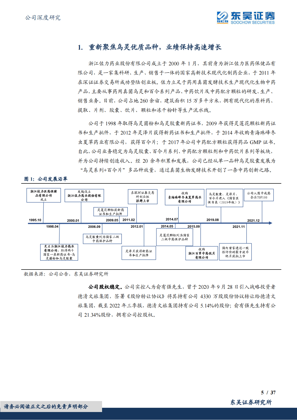 佐力药业-乌灵系列、百令片、配方颗粒多品种驱动，业绩持续高增长 第5页