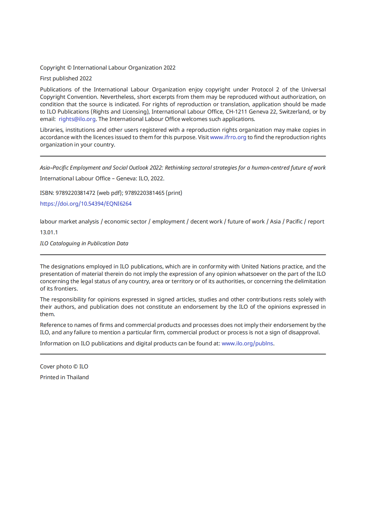 国际劳工组织：2022年亚太地区就业及社会展望：反思产业战略，促进以人为本的未来就业【英文版】 第3页