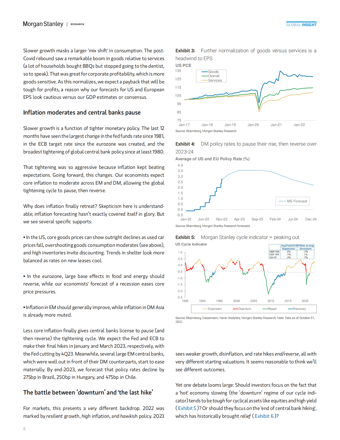 摩根士丹利：2023年全球宏观预测报告【英文版】 第6页