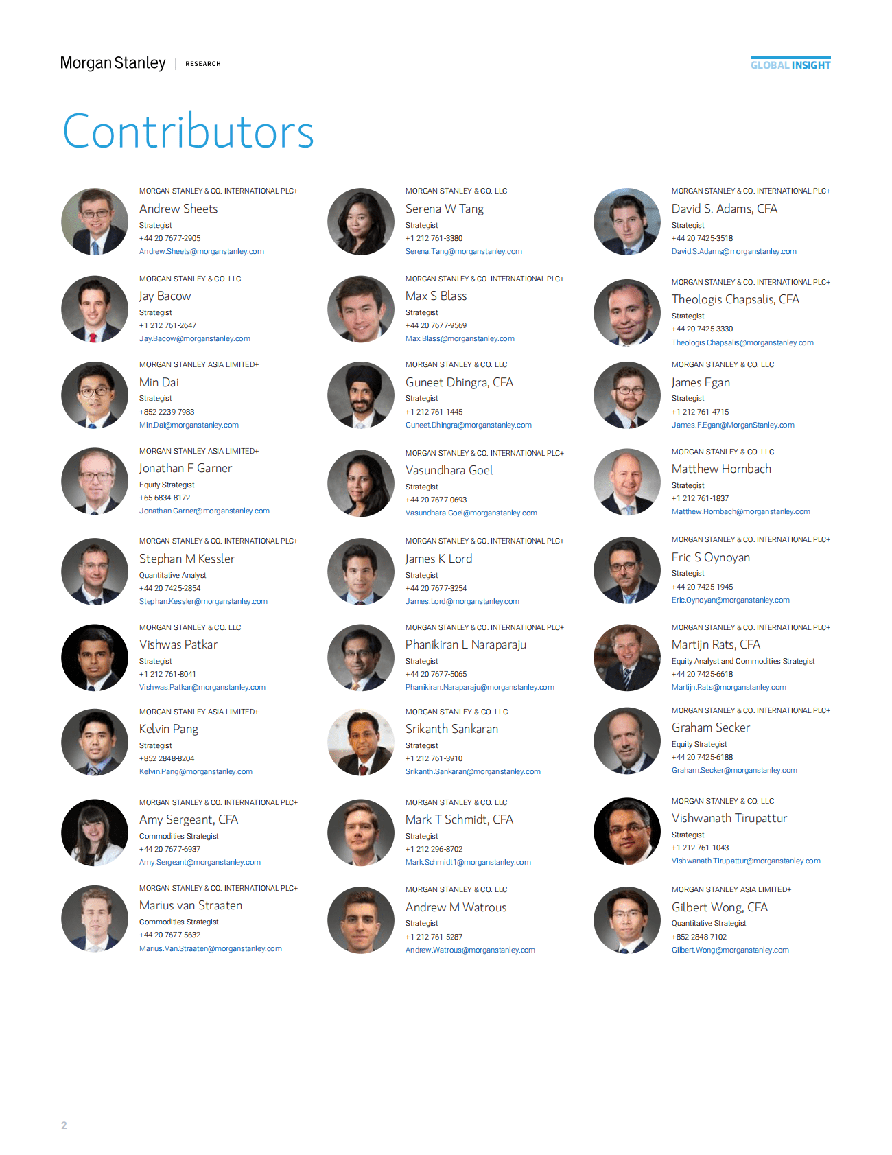 摩根士丹利：2023年全球宏观预测报告【英文版】 第2页