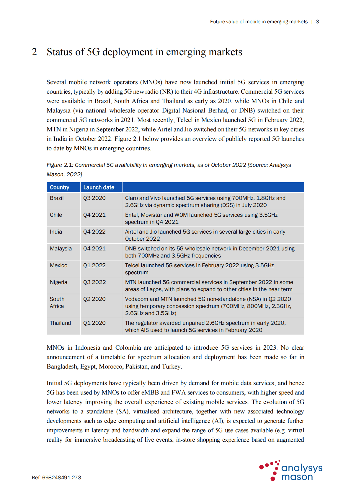 Analysys Mason：5G对新兴市场经济增长作用巨大【英文版】 第6页