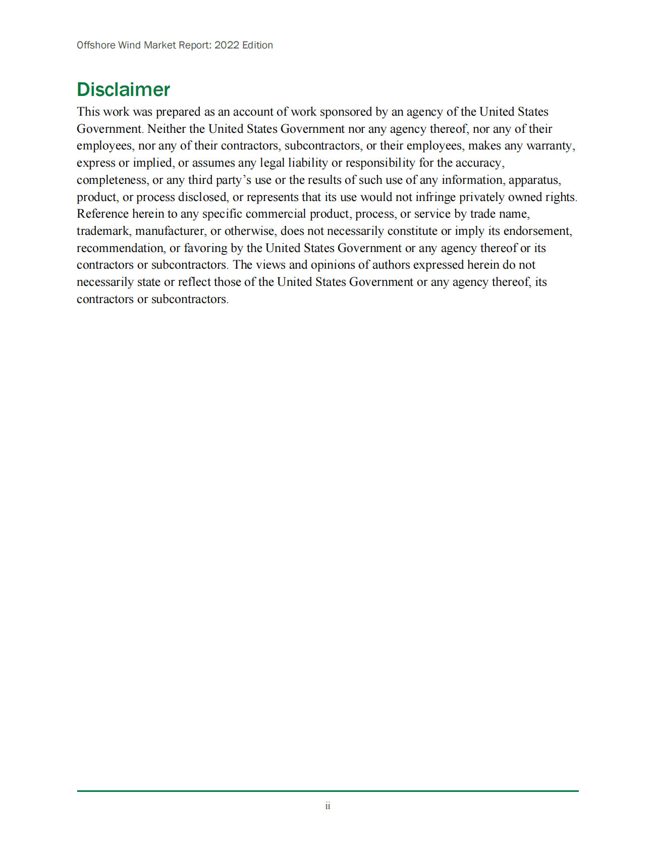 美国能源部：DOE2022年海上风电市场报告（英文版） 第2页