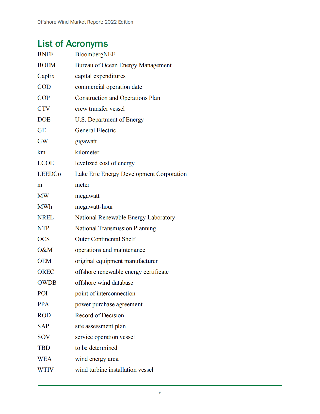 美国能源部：DOE2022年海上风电市场报告（英文版） 第5页