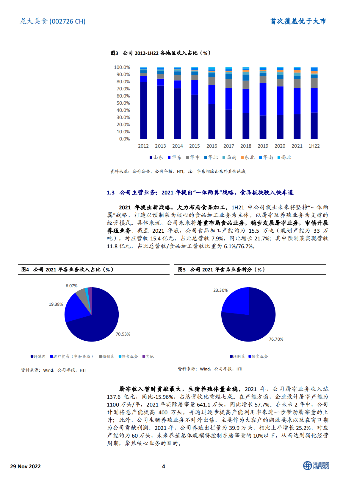 龙大美食：首次覆盖：&ldquo;预制菜+屠宰&rdquo;双轮驱动，全产业链加码的肉食加工企业 第4页