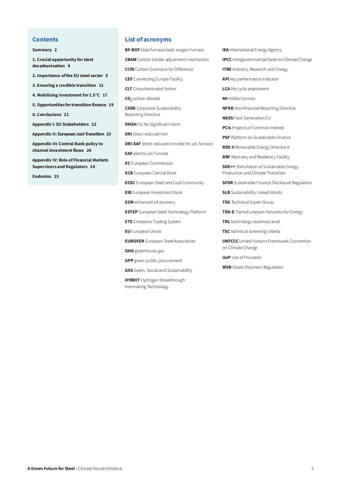 气候债券倡议组织：转型金融与钢铁的绿色未来【英文版】 第3页