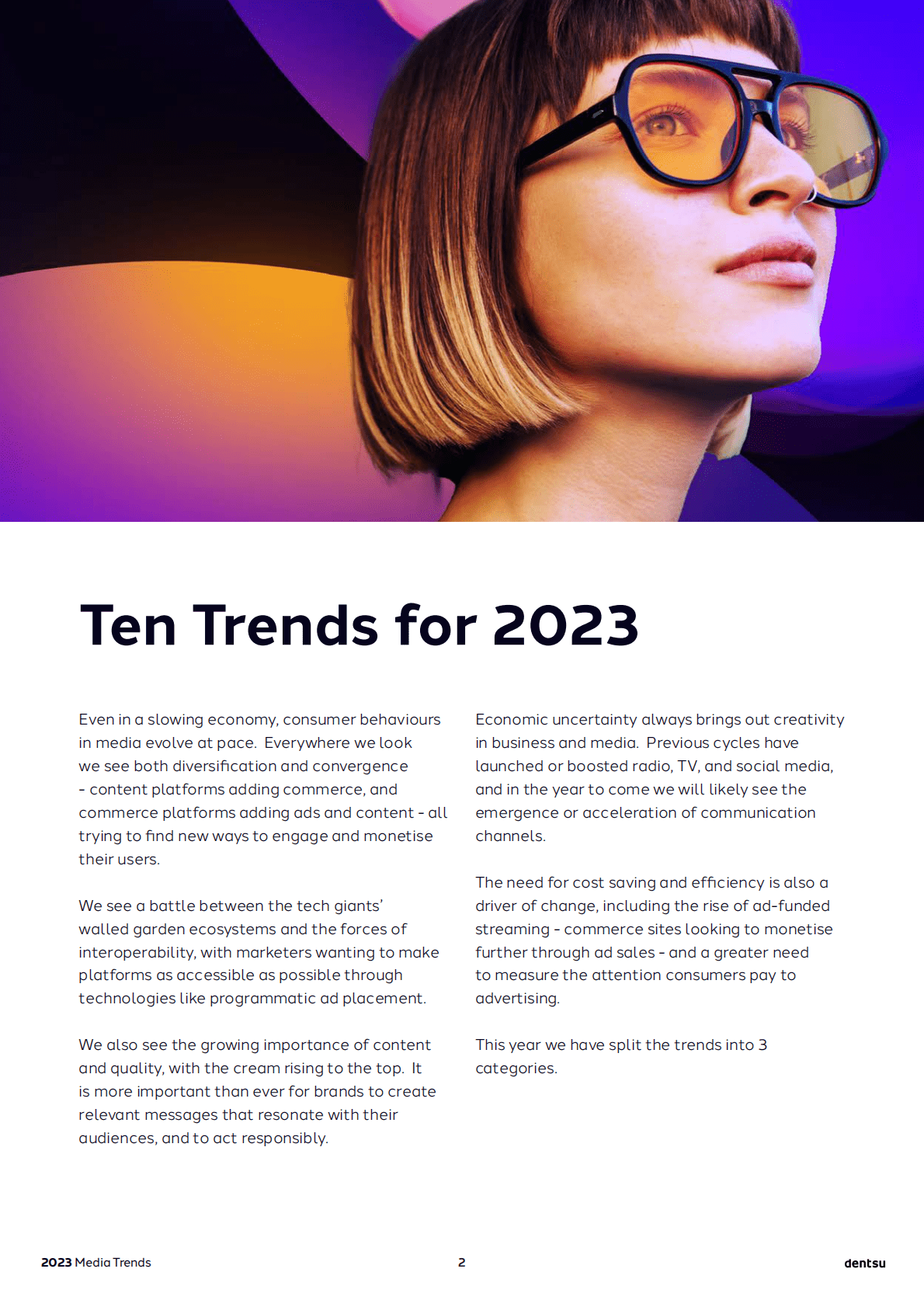 Dentsu：2023全球媒体趋势报告【英文版】 第2页