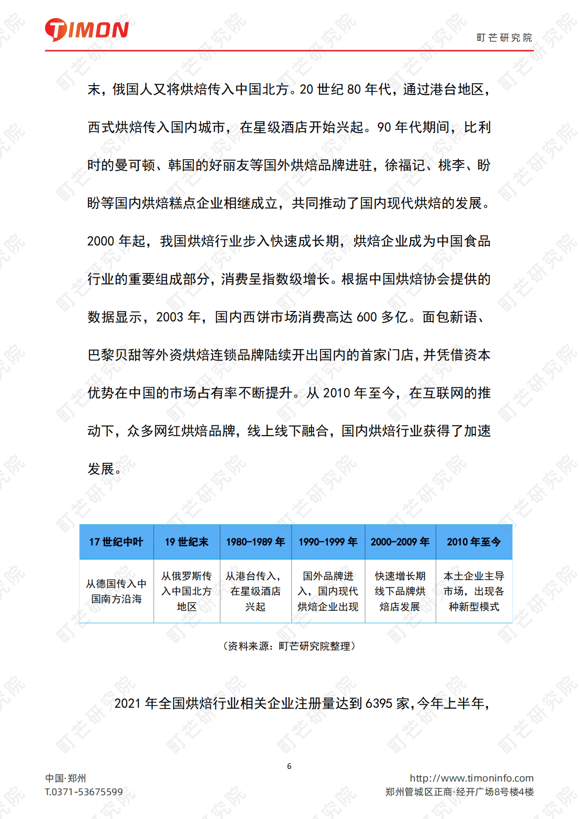 町芒研究院：2022烘焙行业研究报告 第6页