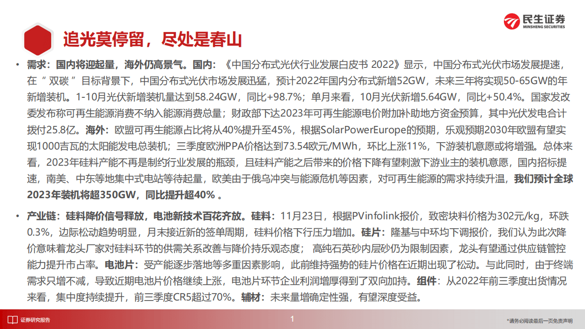 洞鉴光伏&middot;11月刊：追光莫停留，尽处是春山 第2页