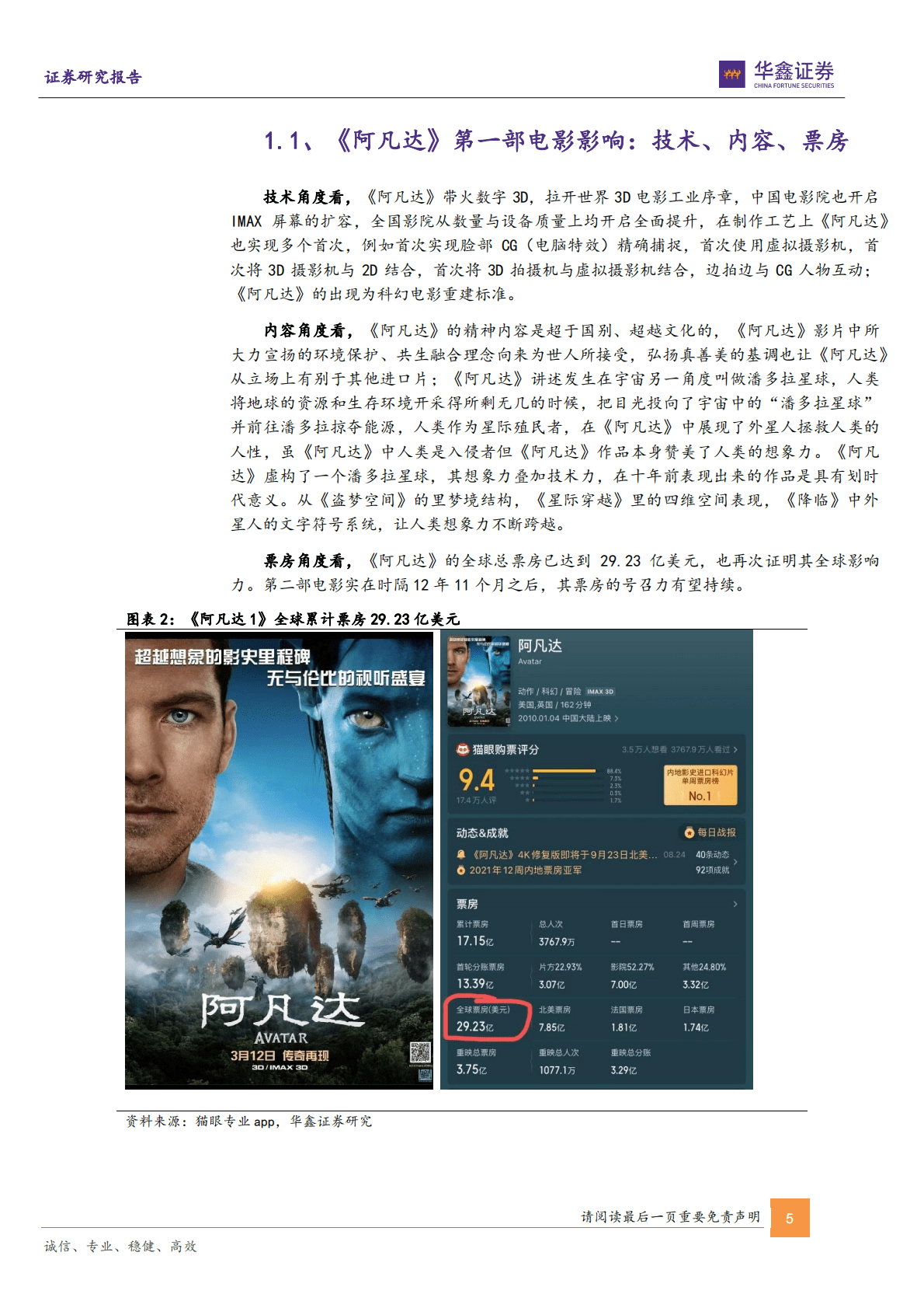 影视院线行业深度报告：《阿凡达：水之道》能带来什么？从VFX到IP 第5页
