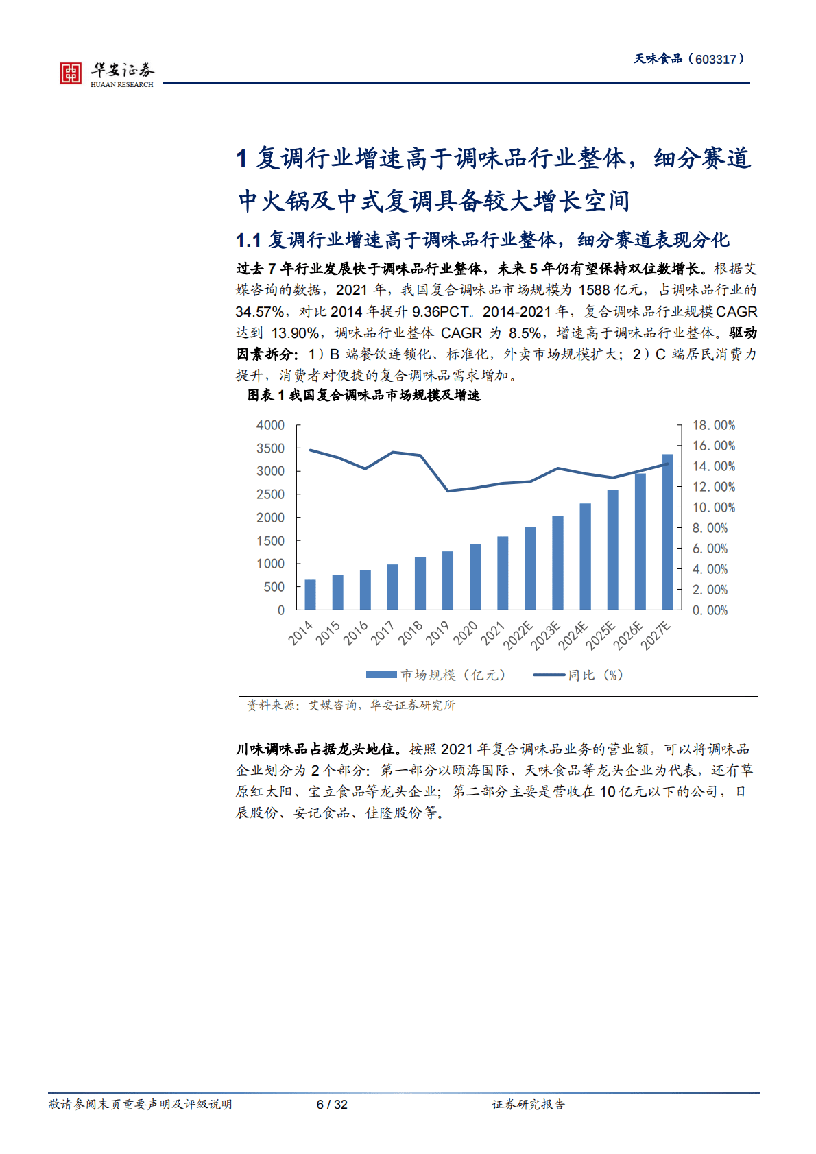 天味食品-渠道良性稳健发展，产品品牌具备持久动能 第6页