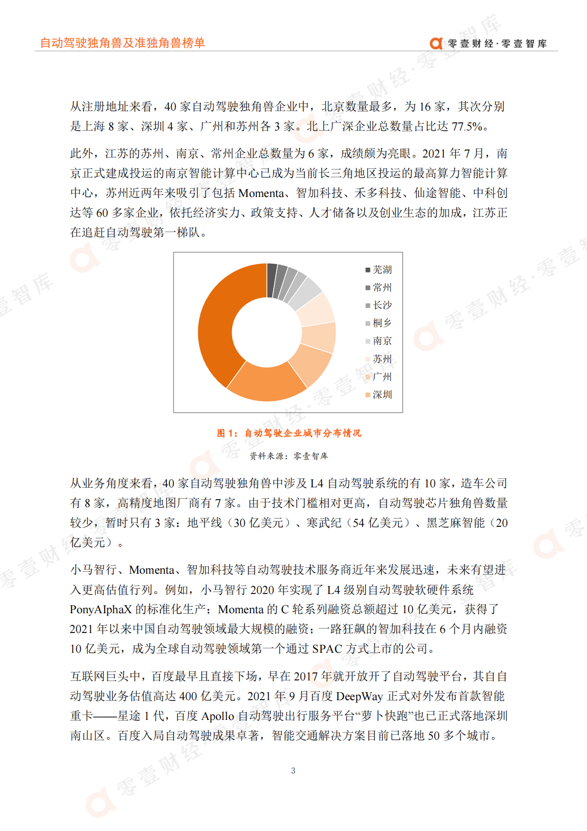 零壹智库：2022中国自动驾驶独角兽及准独角兽榜单 第6页