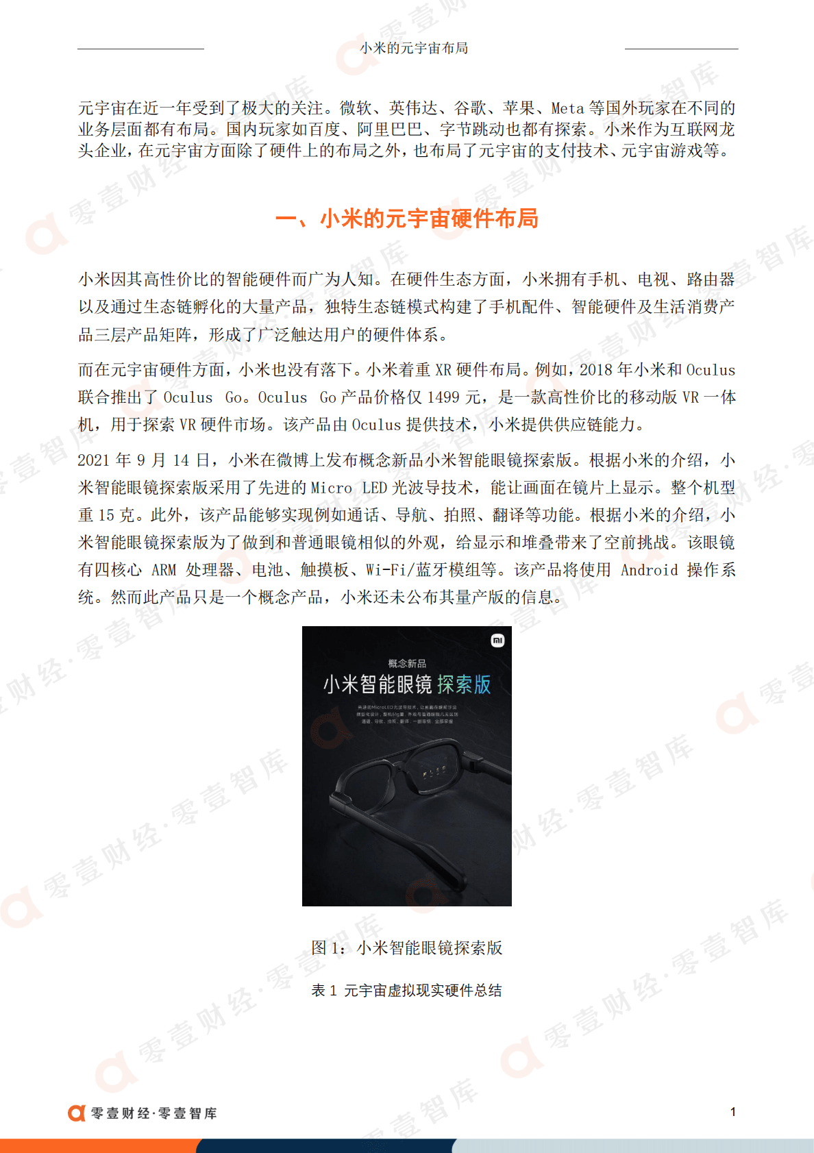 零壹智库：小米的元宇宙布局 第3页