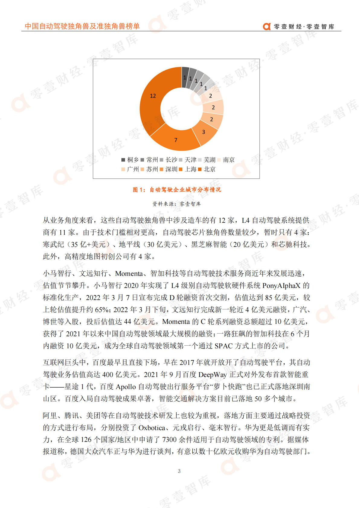 零壹智库：中国自动驾驶独角兽及准独角兽榜单（更新版） 第6页