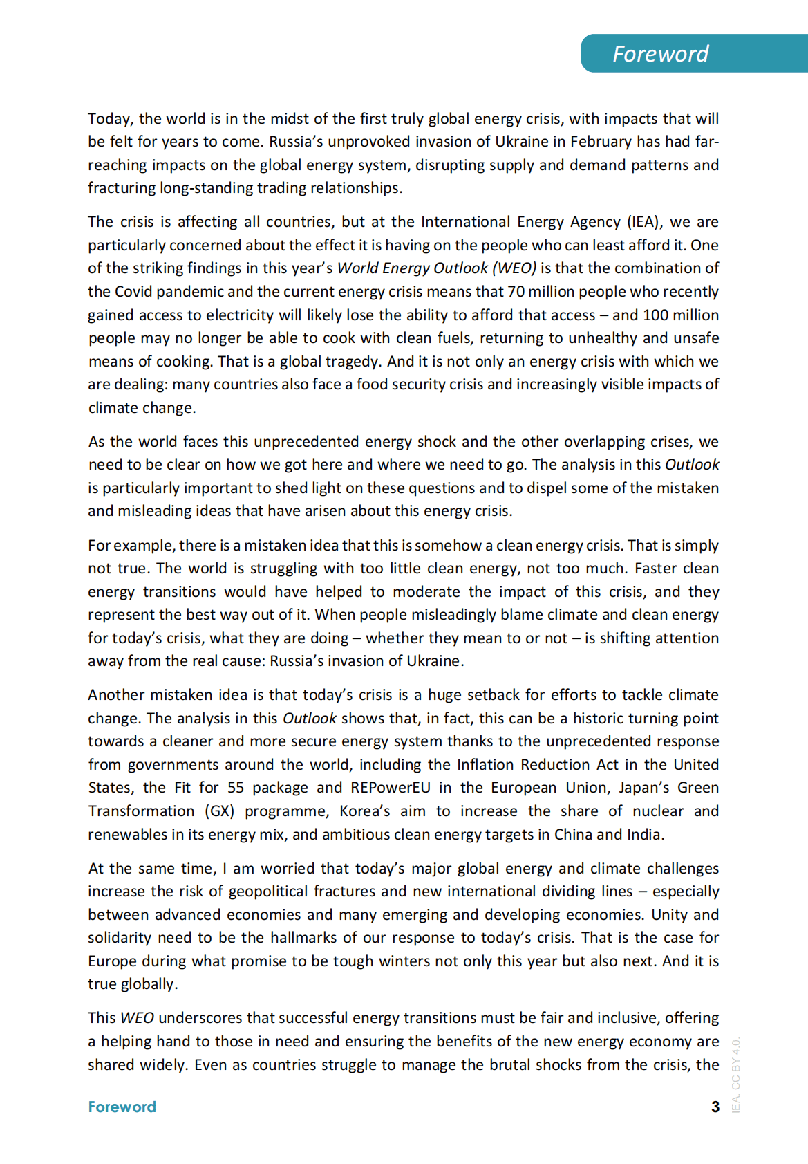 国际能源署：2022年世界能源展望报告【英文版】 第3页