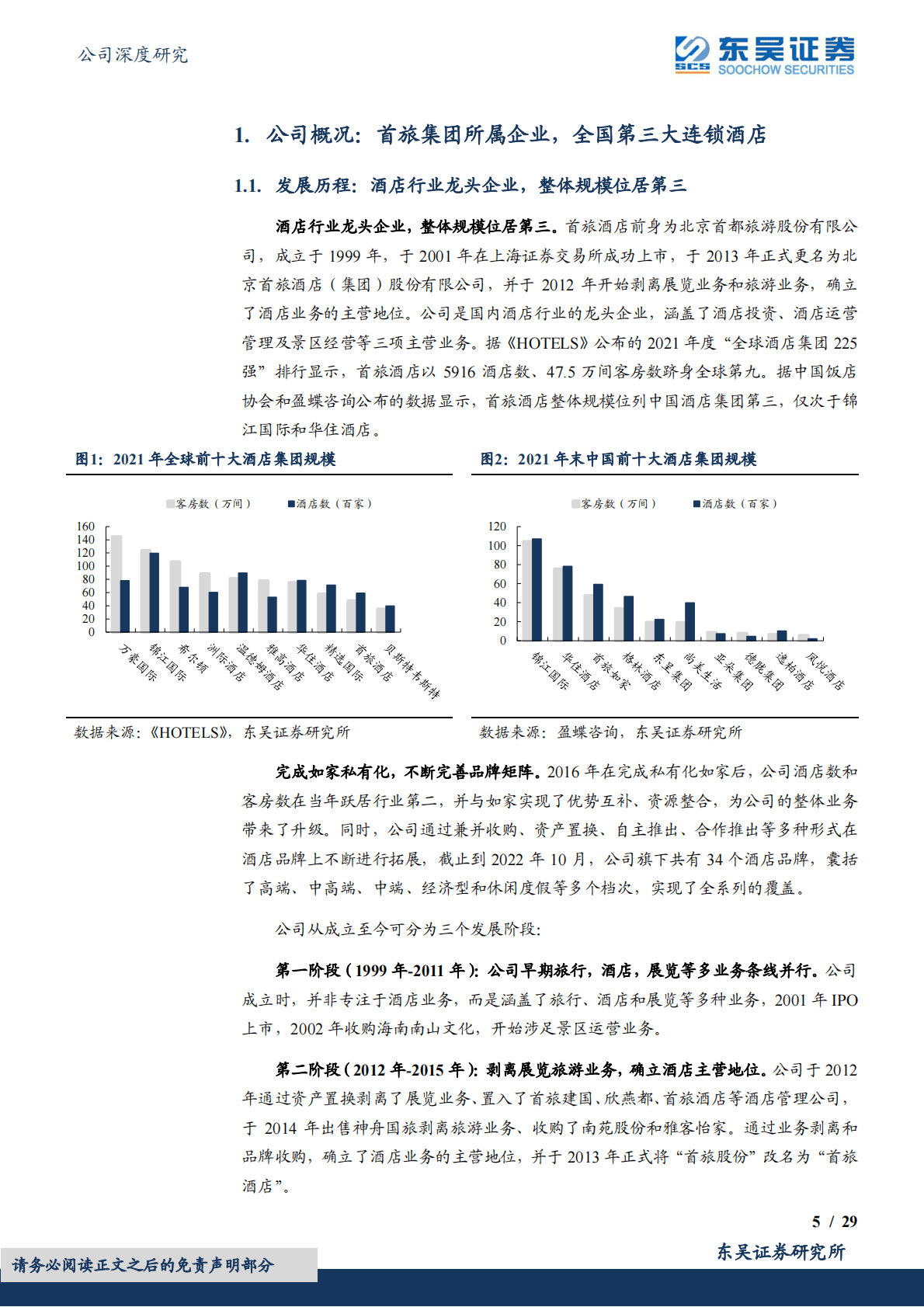 首旅酒店-逆势拓店彰显争先决心，曙光将至业绩弹性可期 第5页
