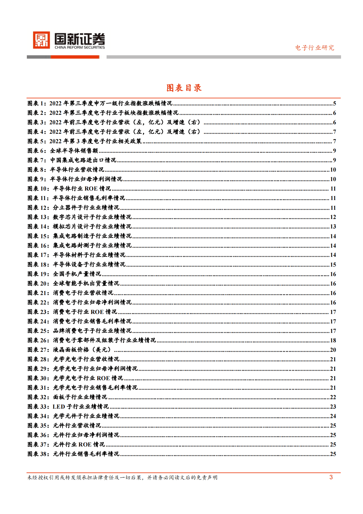 电子行业2022年第三季度业绩总结 第3页