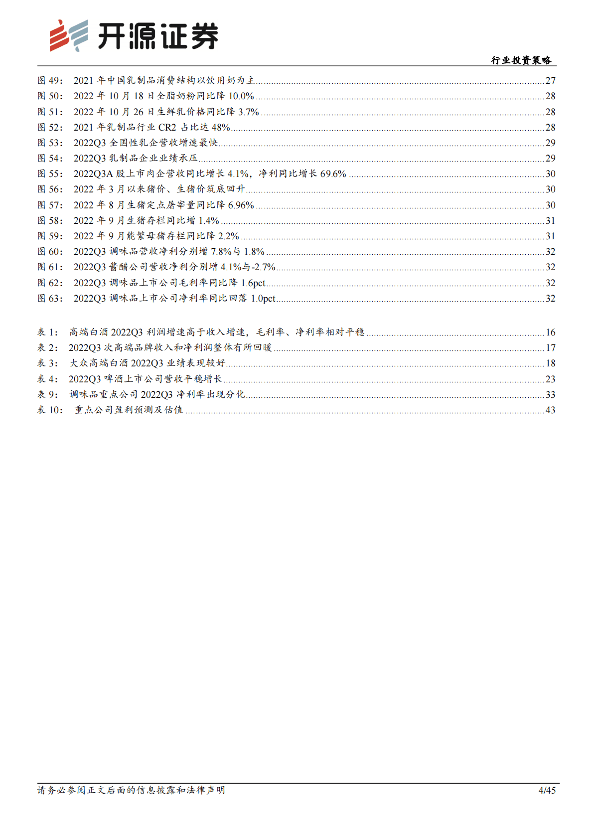 食品饮料行业投资策略：延续消费复苏主线，把握确定性原则 第4页