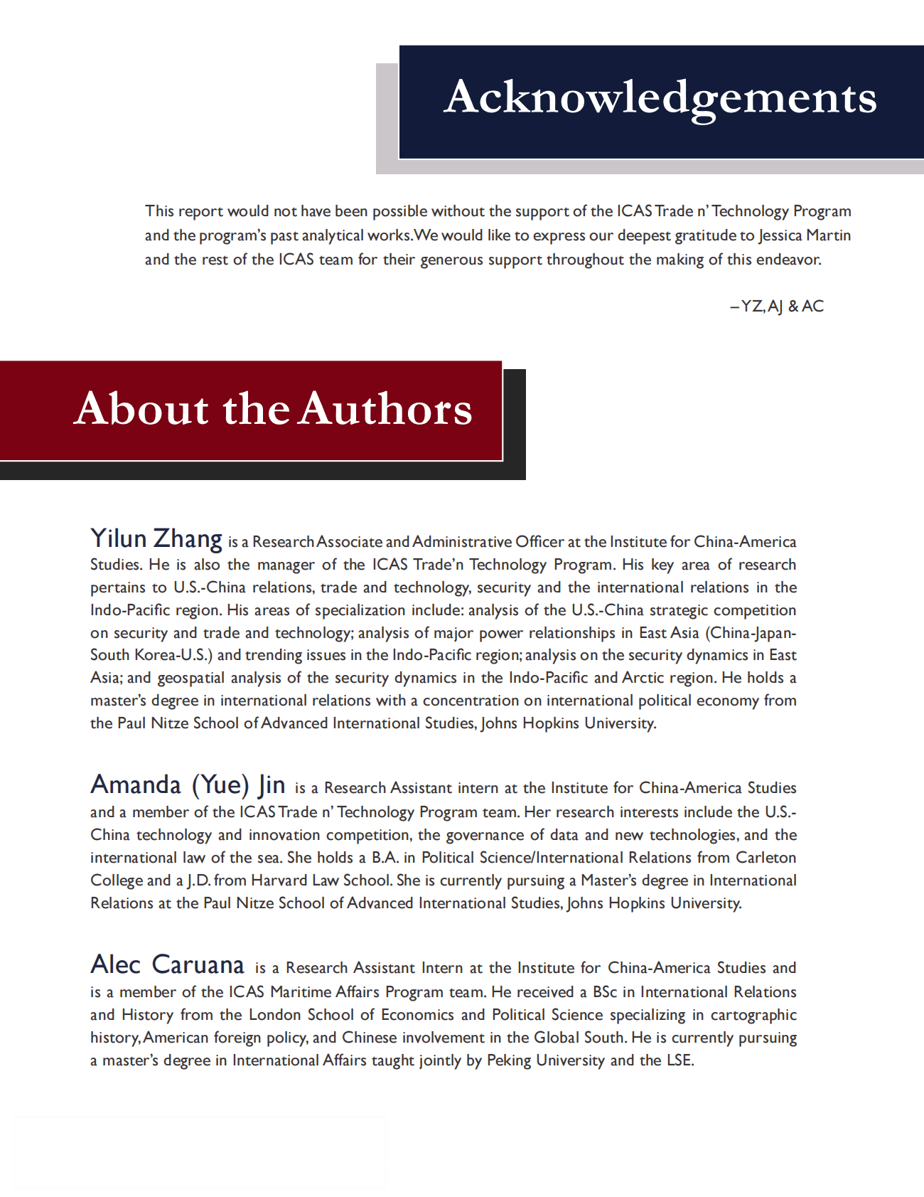 中美研究中心：美国国会的中国牌：对未来中美双边贸易和科技交流的影响（英） 第4页