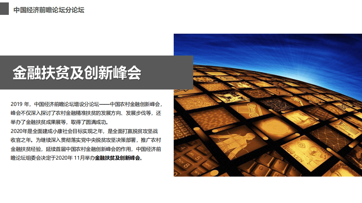 第十二届中国经济前瞻论坛 金融扶贫及创新峰会 第5页