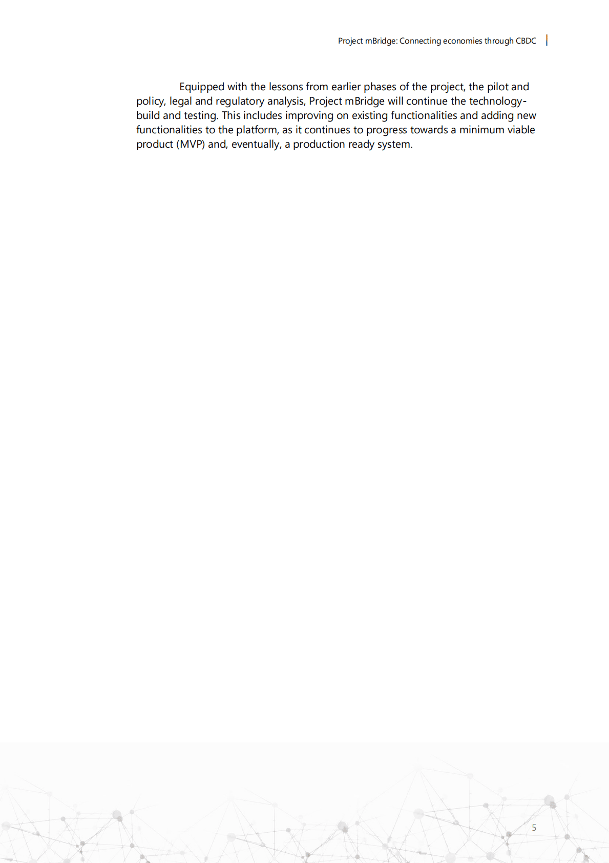 中国人民银行：&ldquo;货币桥&rdquo;项目：通过央行数字货币(CBDC)连接各经济体【英文版】 第5页