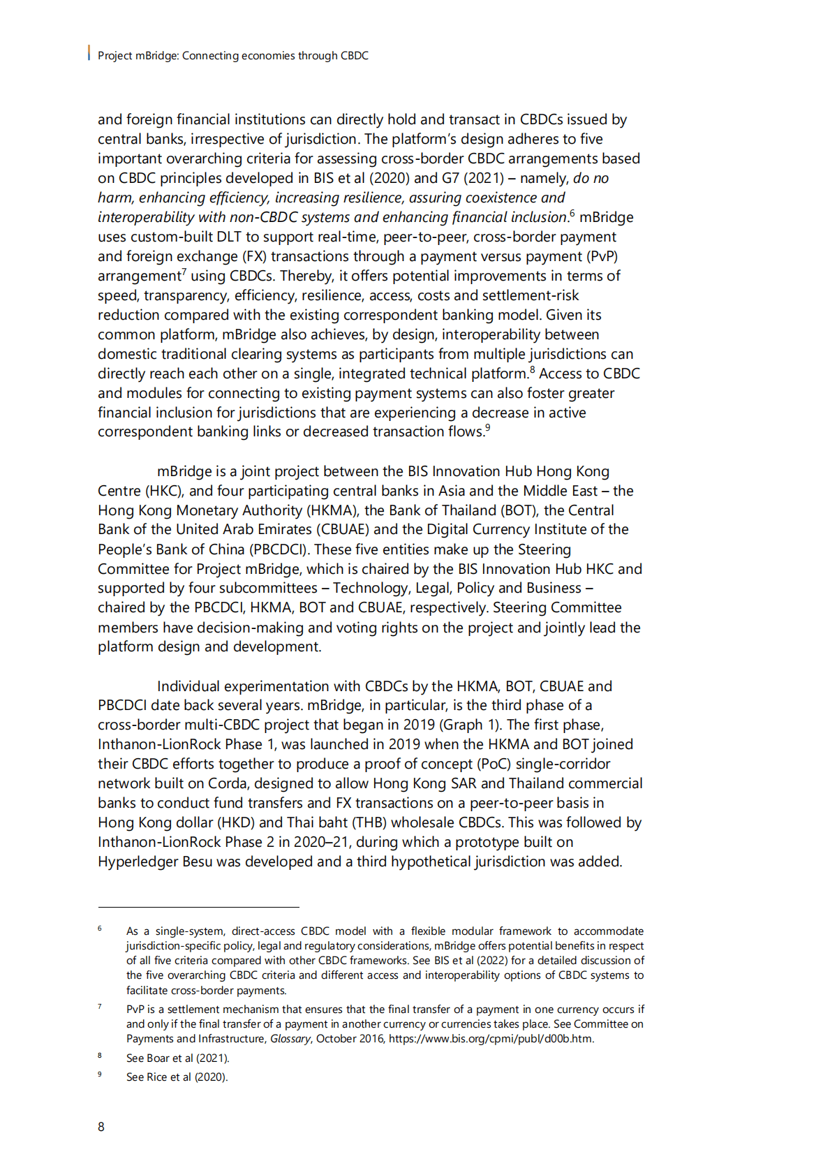 中国人民银行：&ldquo;货币桥&rdquo;项目：通过央行数字货币(CBDC)连接各经济体【英文版】 第8页