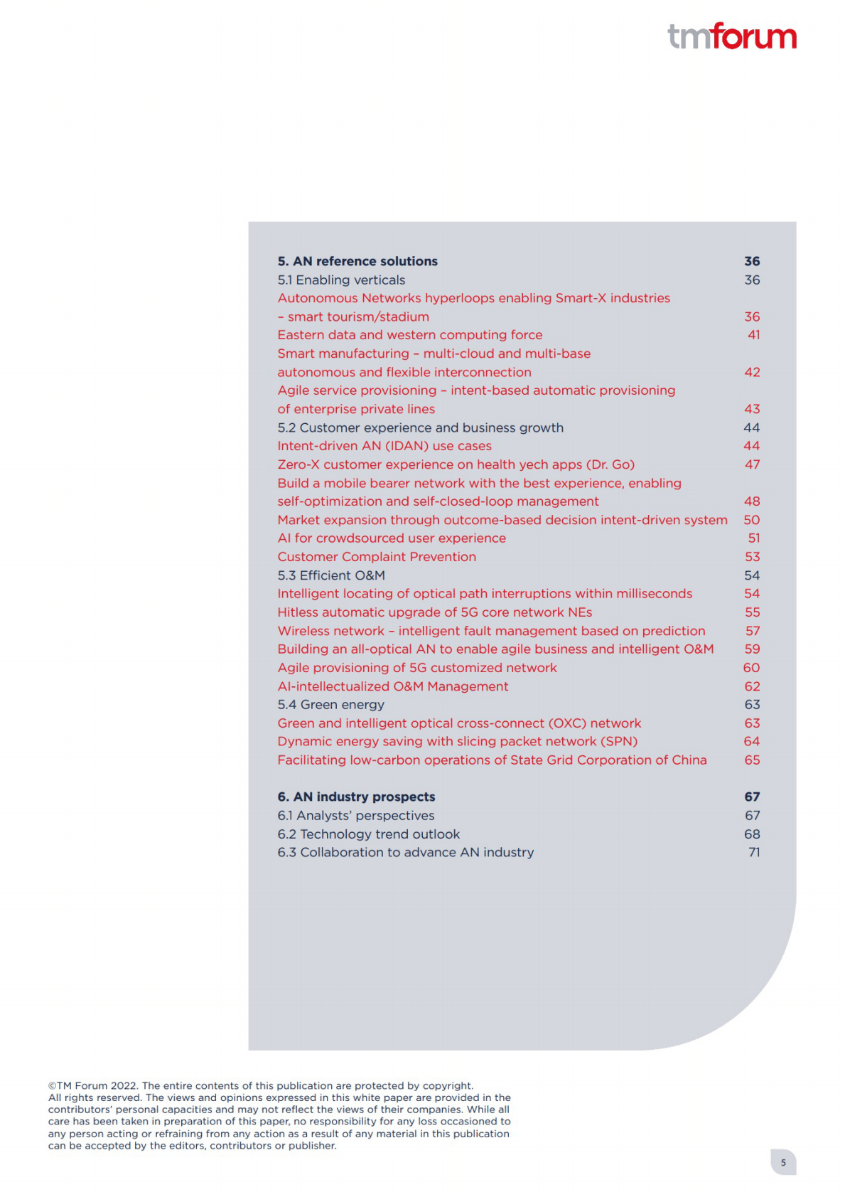TM Forum：自智网络赋能数字化转型-从战略到实现白皮书4.0【英文版】 第5页