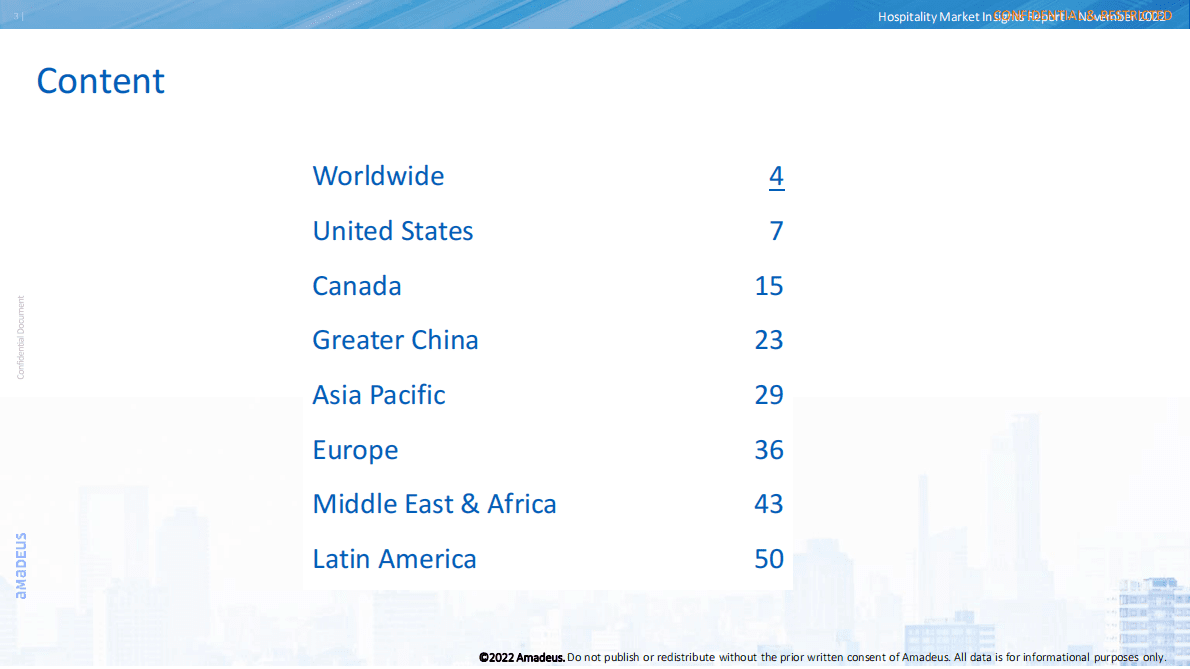 Amadeus：2022年酒店市场洞察报告（11月版） 第3页