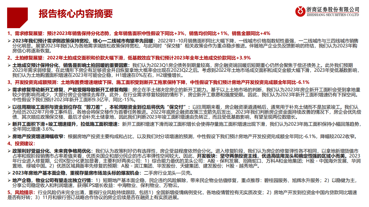 2023年房地产行业展望：稳中求进，分化加剧 第2页