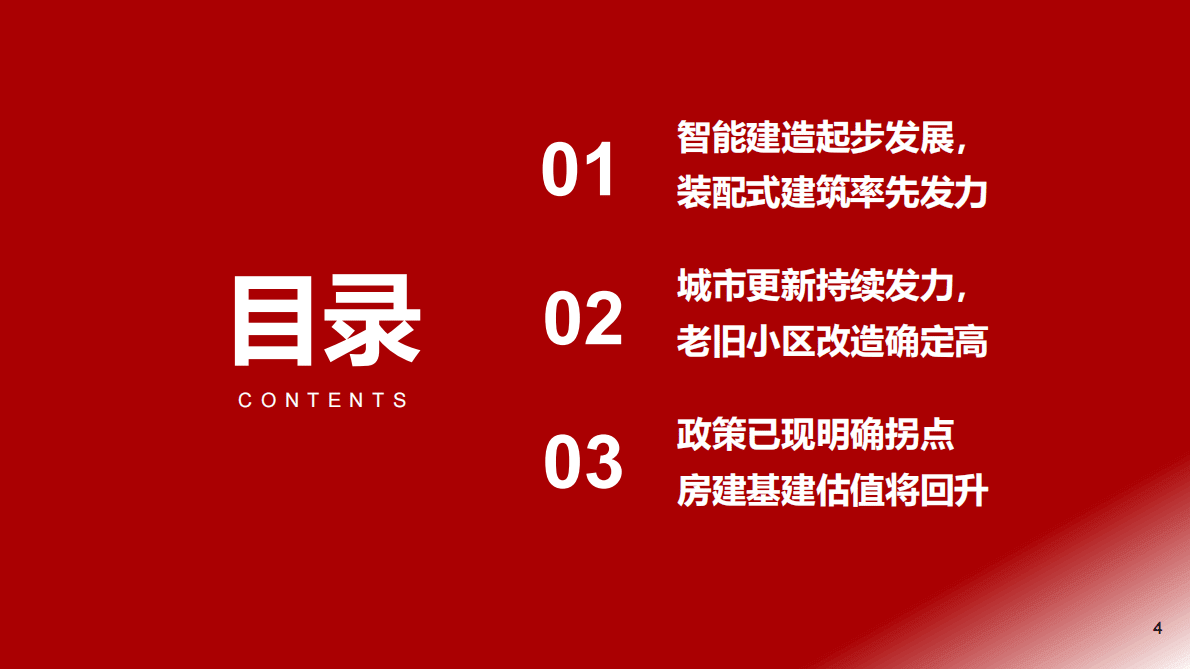 2023年建筑行业投资策略：智能建造起步发展，城市更新持续发力 第4页