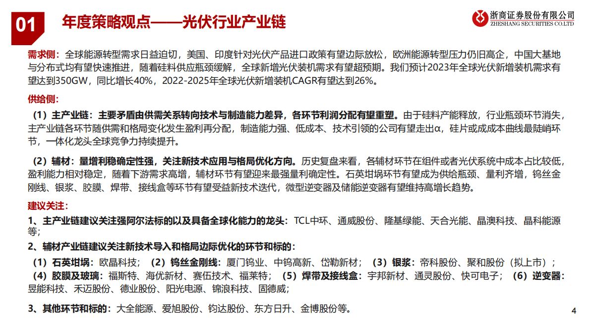 电力设备新能源2023年投资策略：产业链博弈要素转换，新技术加速演进 第4页
