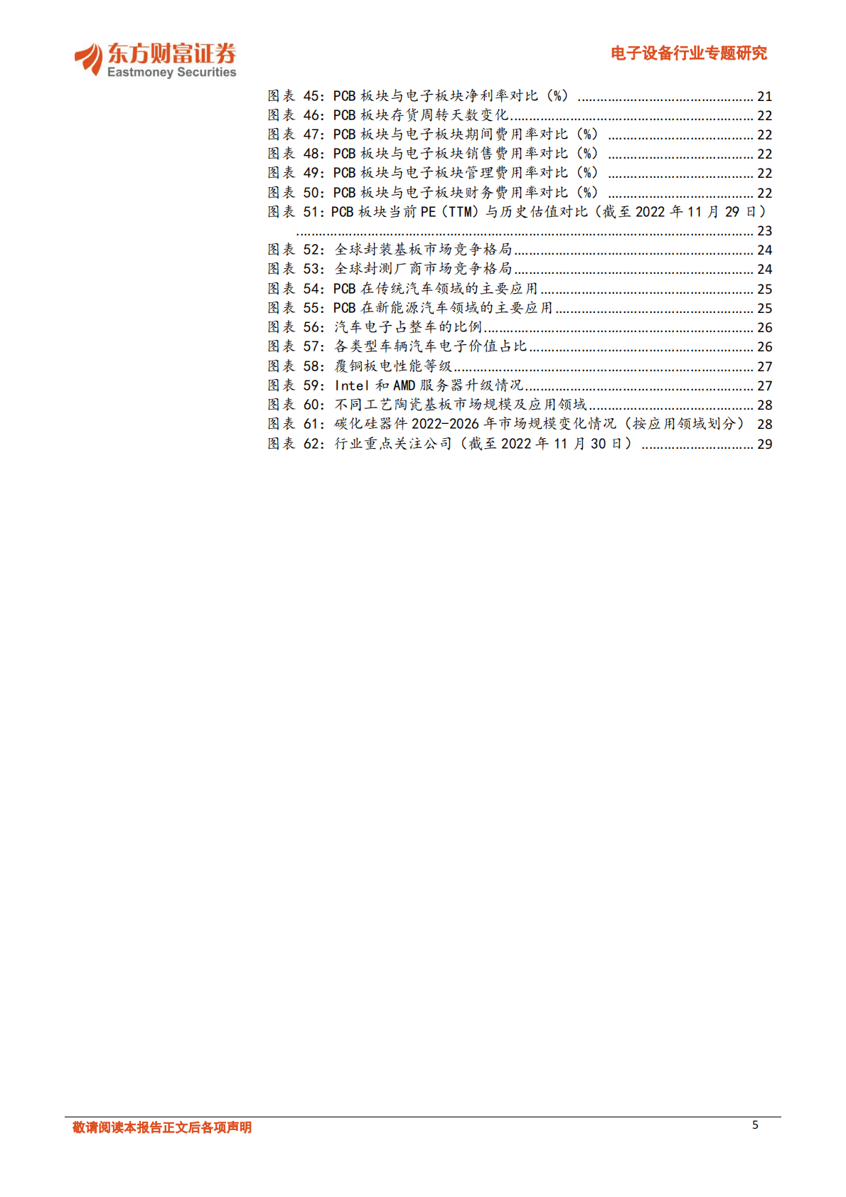 电子设备行业专题研究：PCB板块复盘：成本压力缓解，盈利修复显现 第5页