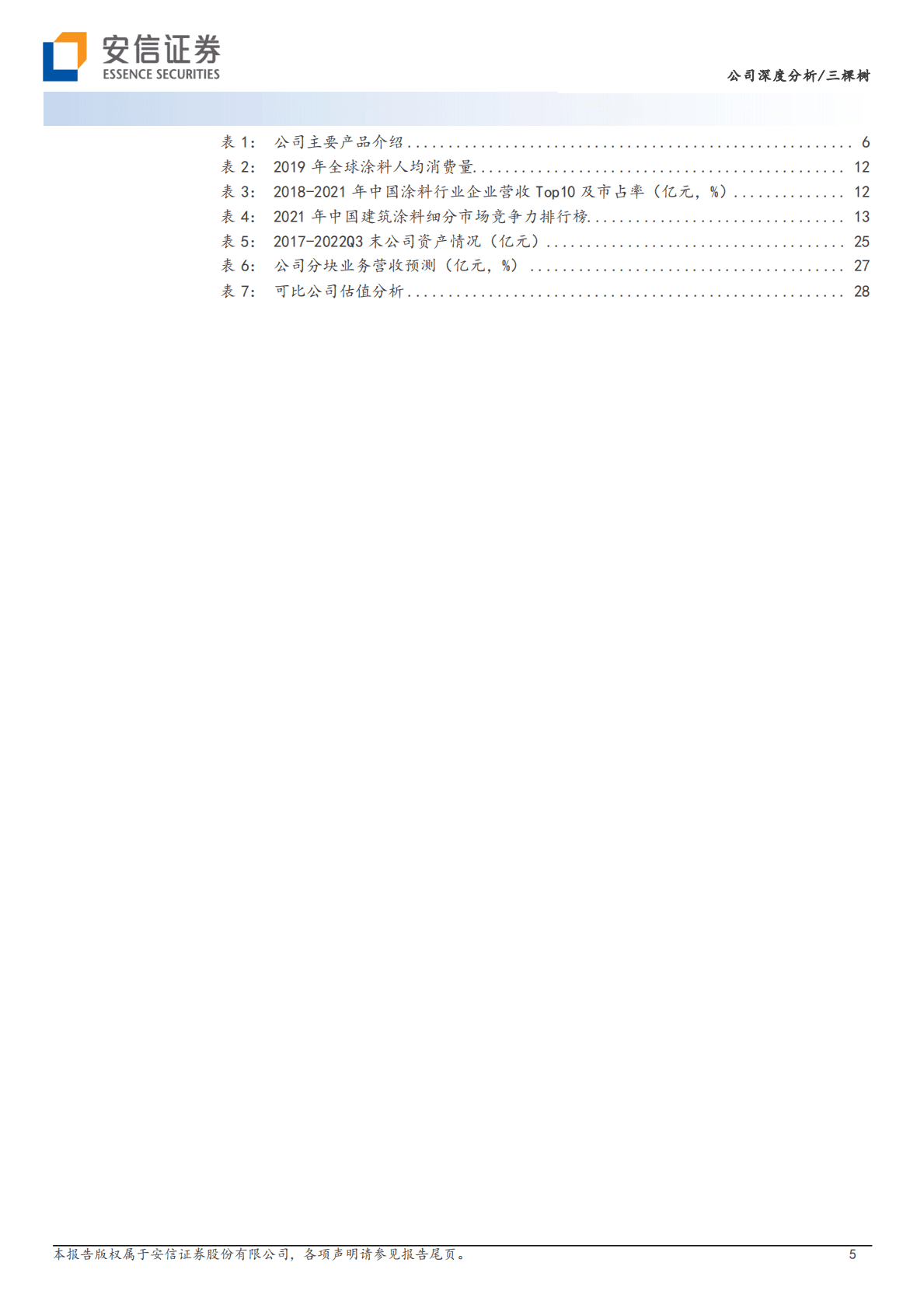 三棵树-民族涂料龙头成长路径清晰，加强高端零售布局小B发力 第5页