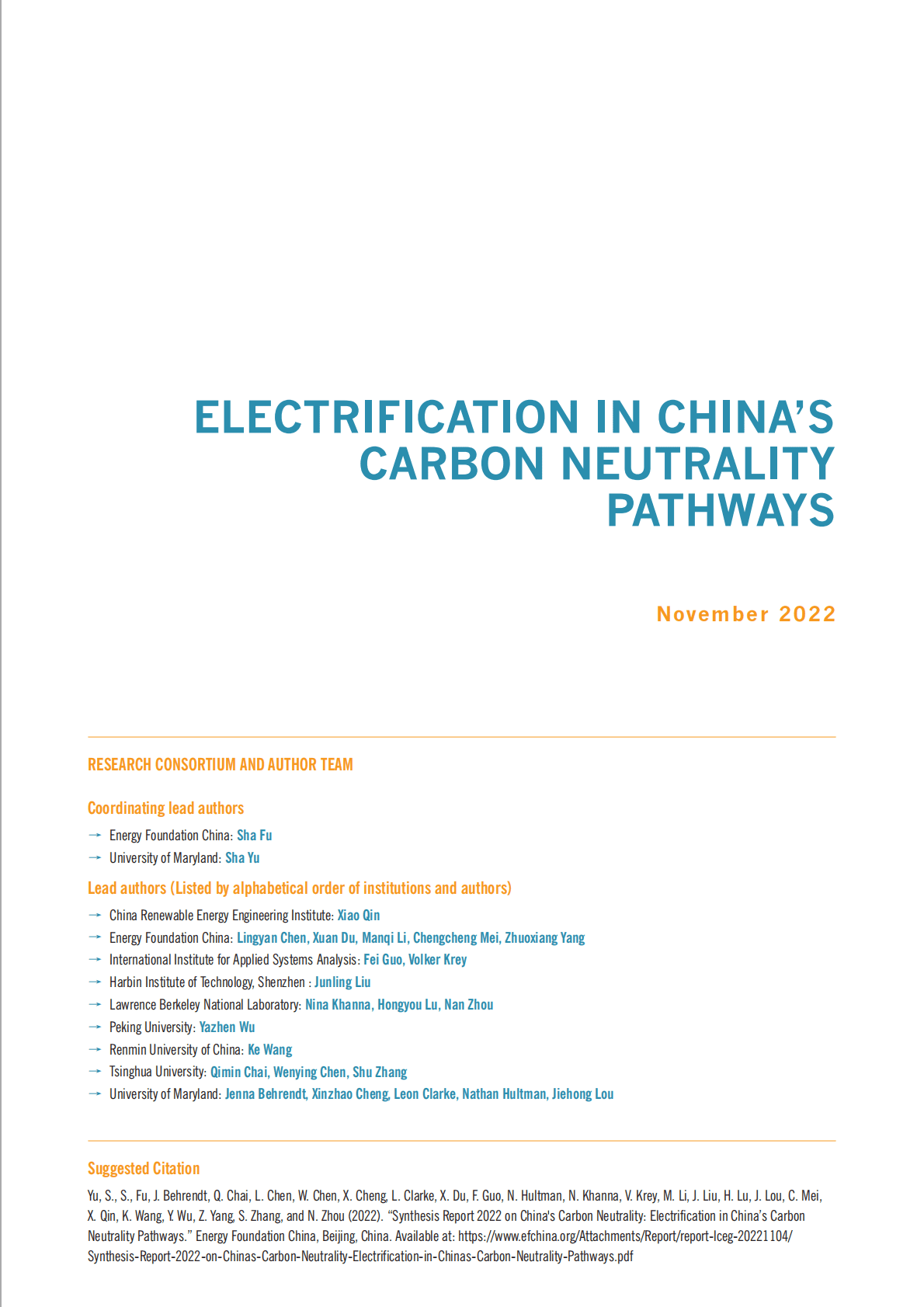 能源基金会：中国碳中和路径中的电气化【英文版】 第3页