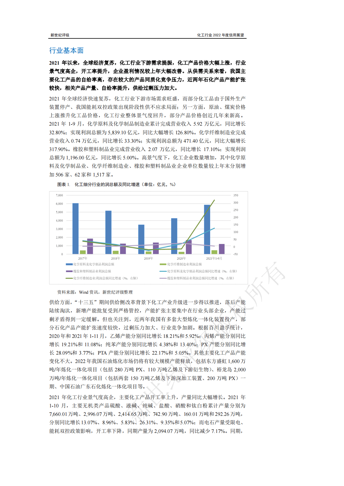 新世纪评级：化工行业2022年度信用展望 第2页