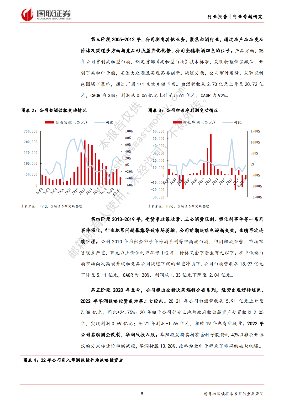 白酒专题报告：国企改革视角看华润助力金种子酒破局 第6页