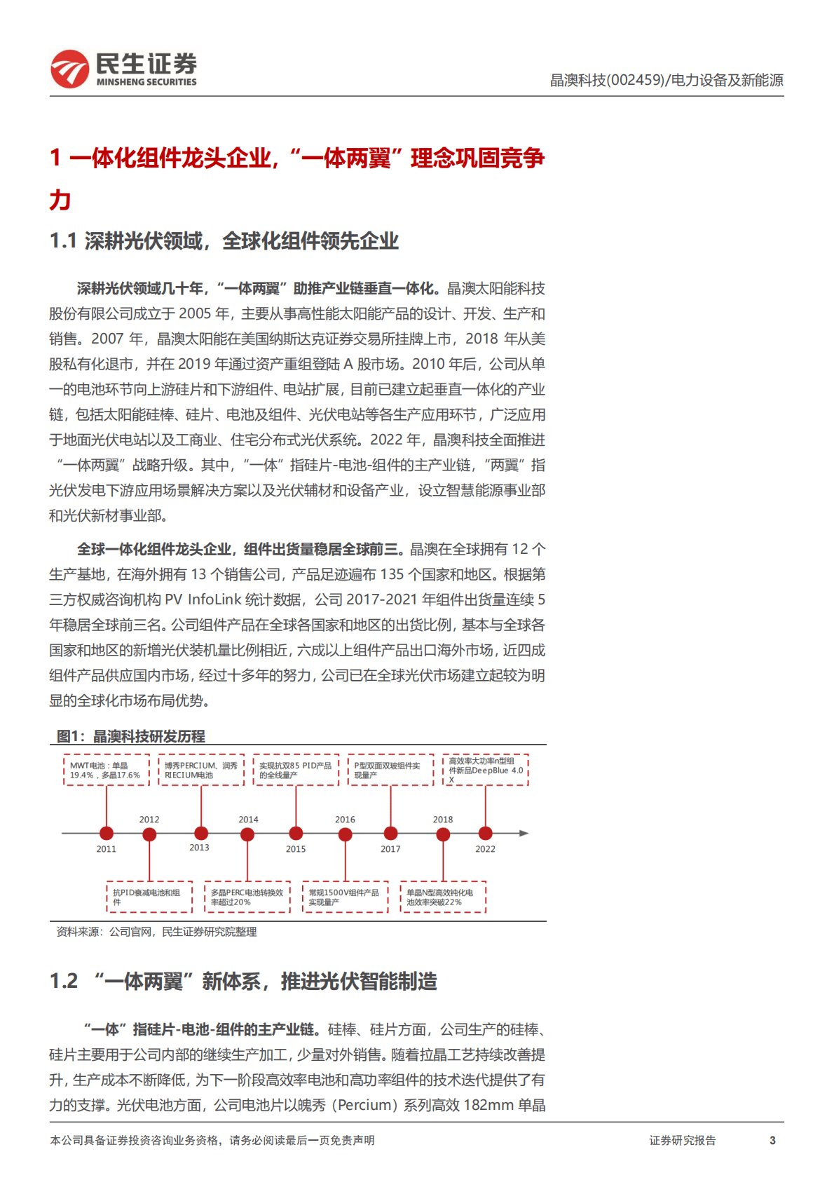 澳晶科技-公司深度报告：光伏组件领军企业，一体化程度再加深 第3页