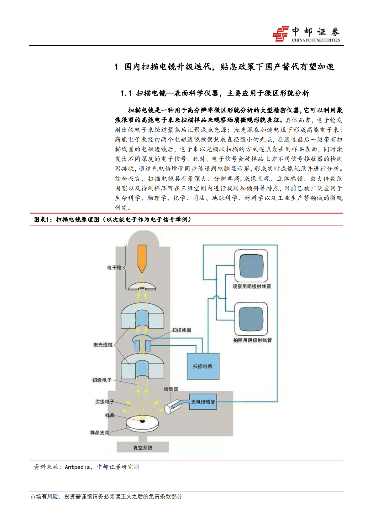 机械设备实验分析仪器系列专题--扫描电镜：国产化加快的核心电镜品种 第4页