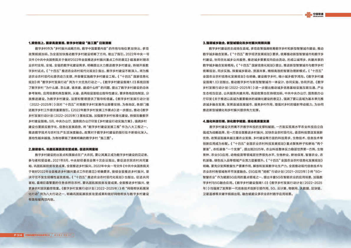 中国联通：数字乡村白皮书2.0（2022年） 第4页