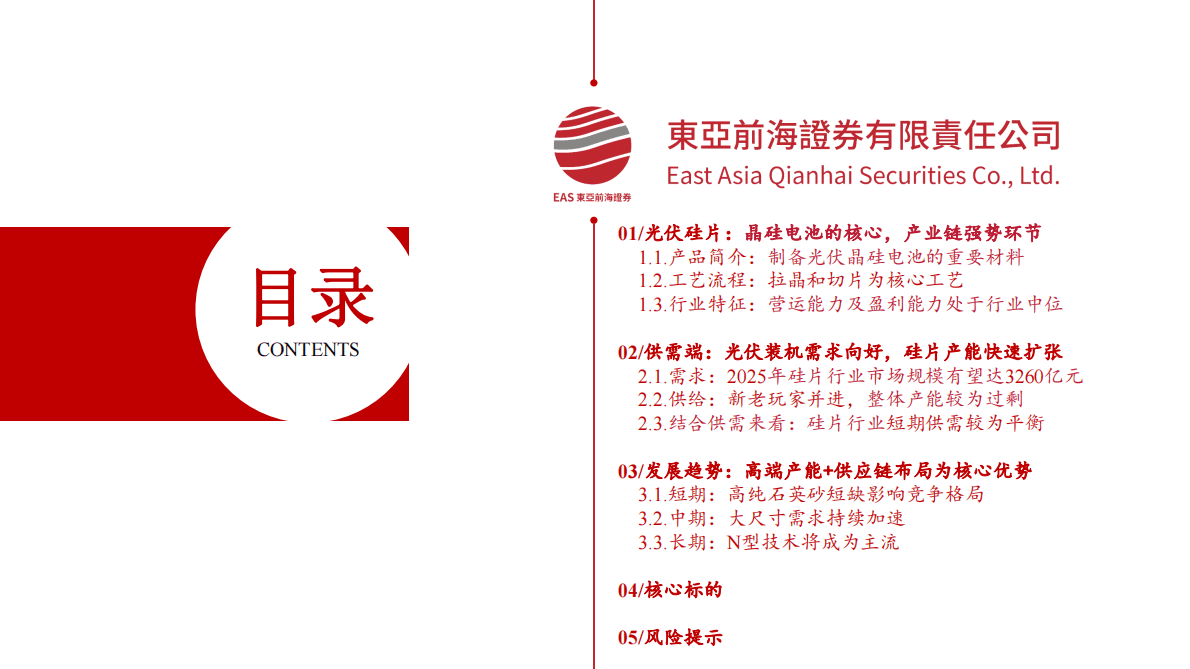 洞悉光伏主产业链系列四：光伏硅片：下游需求长期向好，格局优化龙头恒强 第3页